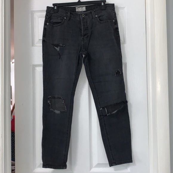 Free People jeans with fishnet inserts - Picture 8 of 9